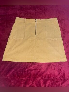 Live 4 Truth Corduroy Mini Skirt in Mustard Yellow